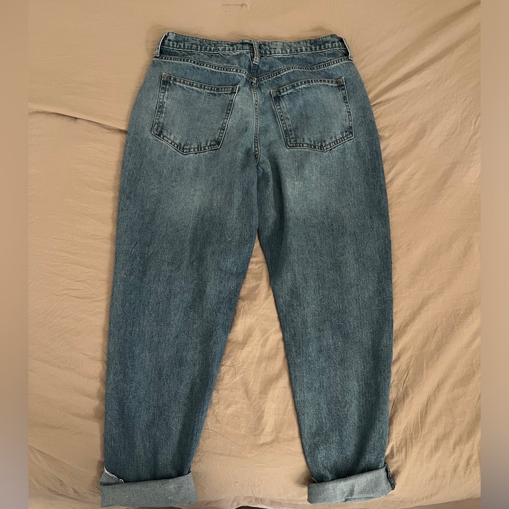 Blue Patchwork Jeans - image 2